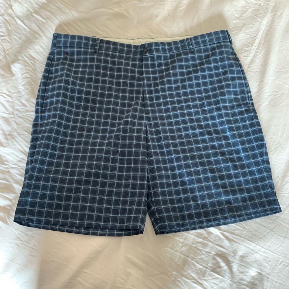 Greg Norman Blue  Plaid Golf Shirts sz 44 NWOT
